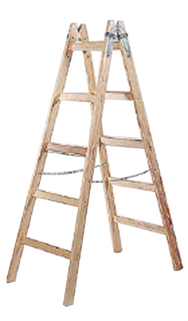 Scară de lemn 10 trepte, 3,16x0,74x0,16m, ÖNORM EN 131, Z10