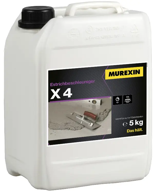 Estrichbeschleuniger X4 5kg/Kan. 96Kan./Pal, Z0031026