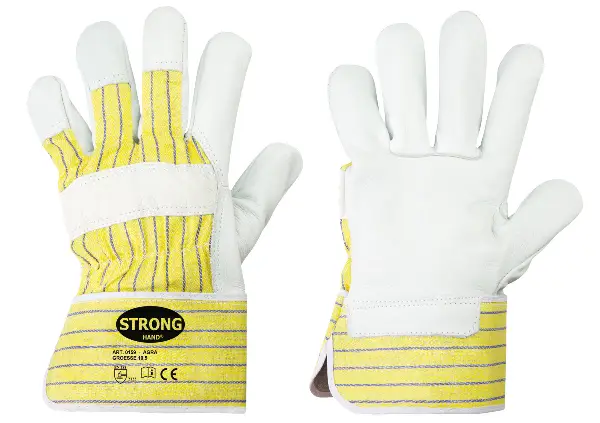 Mănuşă AGRA executată integral din piele de vită, circa 1,2mm, manşetă cauciucată, mărime: 10,5, Z0155