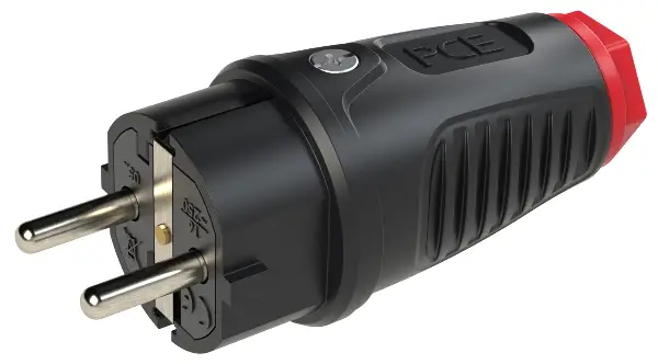 Schuko-Stecker TAURUS 2 Vollgummi 250V IP54 VPE30, Z0512-SR