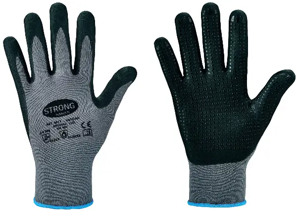 Mănuși din tricot fin HANDAN STRONGHAND®, gri, EN388 + EN407, M10, VPE120, Z061310