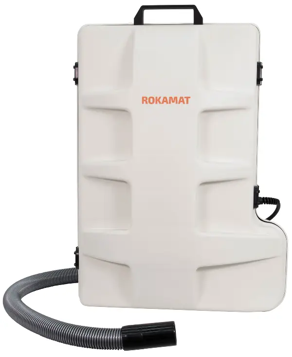 Aspirator-rucsac ROKAMAT RVC-L cu 5 bucăţi saci de filtrare din hârtie, Z100R