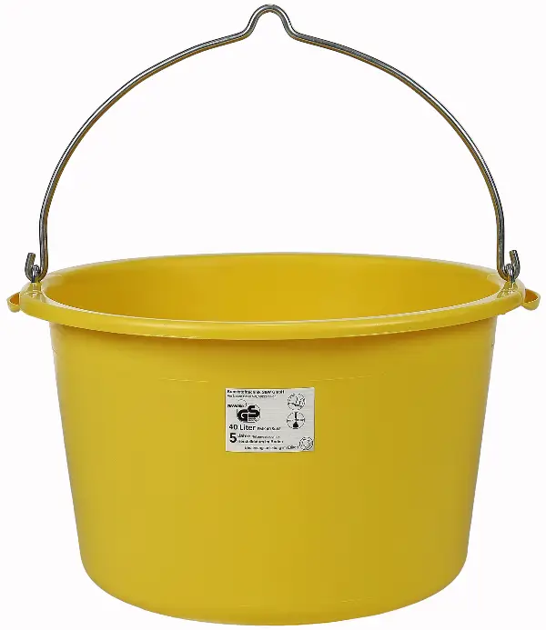 Baueimer gelb 40 Liter kranbar 200Stk/Pal, Z1104026