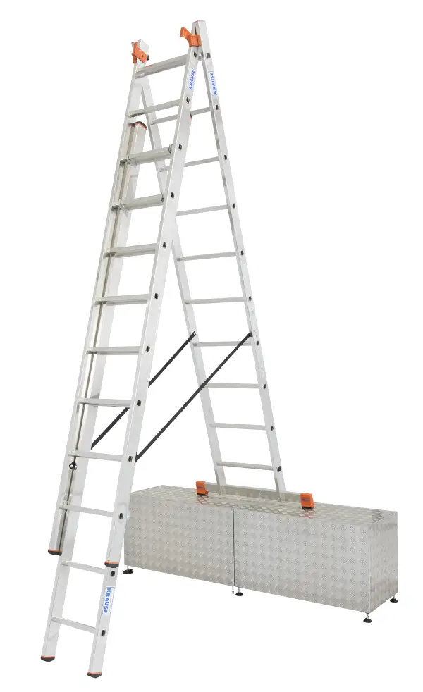 Vielzweckleiter Alu KRAUSE® MONTO® 3x10 Sprossen 3,80-6,90m, Treppenf., Gew. 18,0kg, Z129765