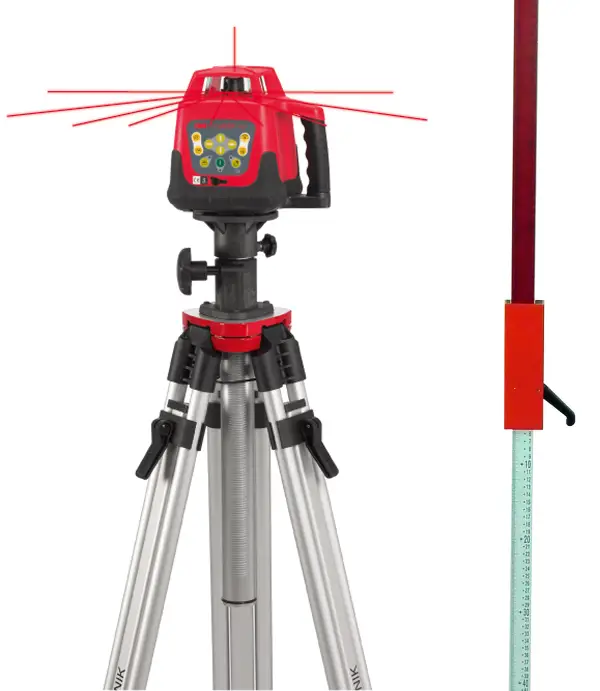 Rotationslaser-Set BMI UNILASER AHV "Lorencic Edition" inkl. Stativ, Laserlatte, Z140302-LO