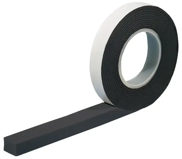 Bandă compresibilă LORENCIC BG1 „premium“ 15mm grosime îmbinare 2-6mm 12ml/rolă 600 Pascal BG1 negru 20role/cutie, Z1526600