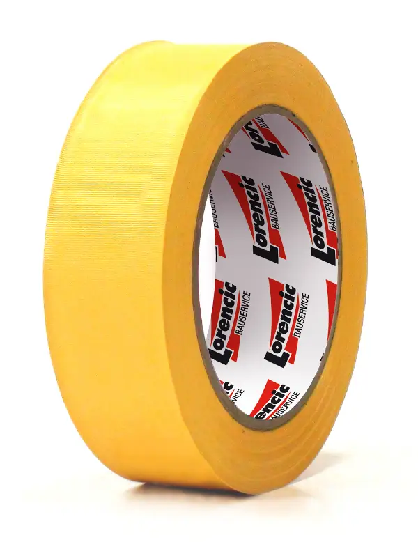 Bandă adezivă profesională din PVC, cu striaţii, galbenă, 30mm x 33m, UA60 ! Nu răspundem pentru resturi !, Z16044LO