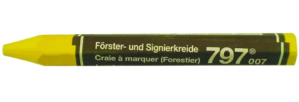 Cretă forestieră de marcare galbenă pentru lemn, cauciuc, hârtie, beton UA12, Z1680003