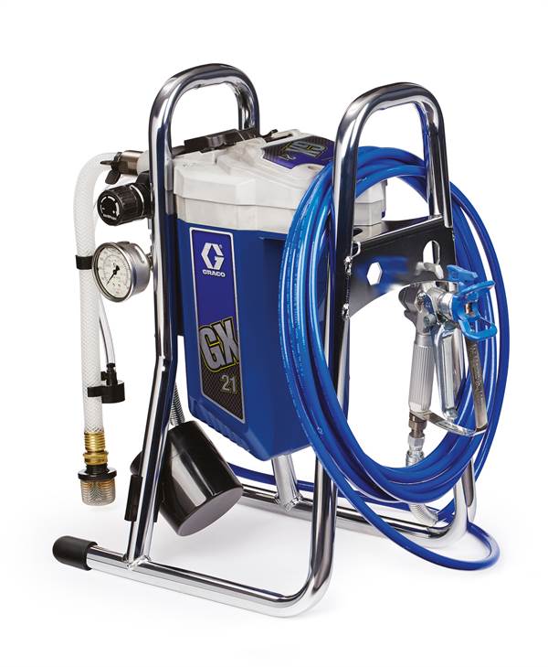 Aparat de stropit Airless Graco GX 21 230V cu pistol de stropire, Furtun, Duza, Z17G183