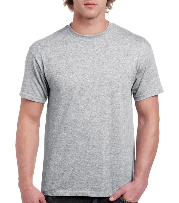 T-Shirt Gildan Heavy Cotton, Sport Grey, 180 g/m², Gr. S, VPE12, Z18009SGS