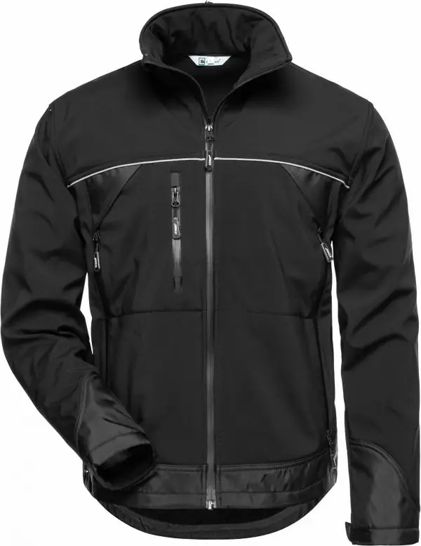 Jachetă Softshell ALPHA ELYSEE®, negru/negru, Măr. L, UA10, Z20001L