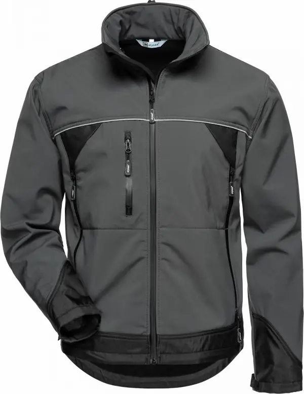 Jachetă Softshell BETA ELYSEE®, gri/negru, Măr. S, UA10, Z20002S