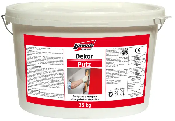 Dekor-Putz Kratz 2,0mm, farbig, Verbrauch 2,9kg/m², 25kg/Kübel, 32Kübel/Pal, Z2509225LO