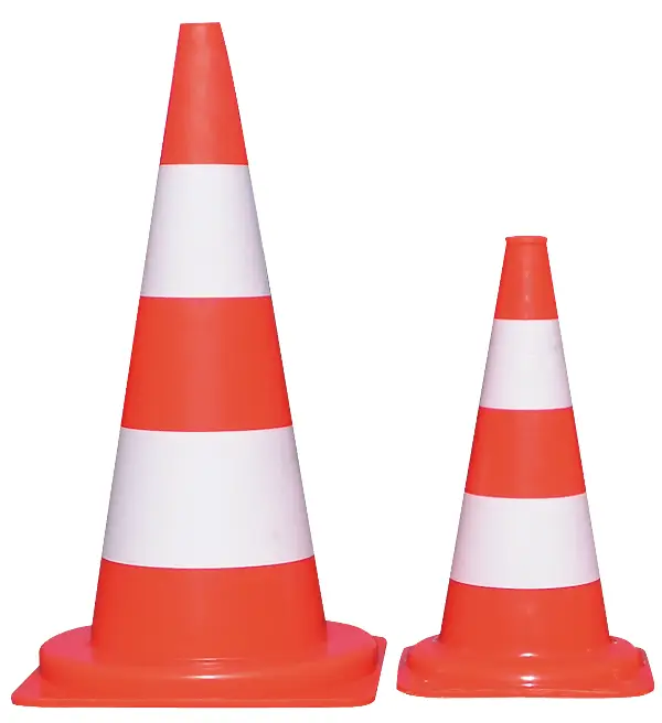 Con rutier din PVC, 50 cm, reflectorizant, cu 2 dungi, UA 10, Z251901