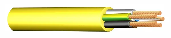 Cablu special pentru construcţii, din PVC, 3 x 1,5mm, N07V3V3-F, Z301315