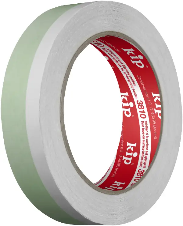 Doppelklebeband KIP 3810 STANDARD Duo 25mm x 25m VPE48 48Kart/Pal !K. Haft. f. Rückst.!, Z31025K