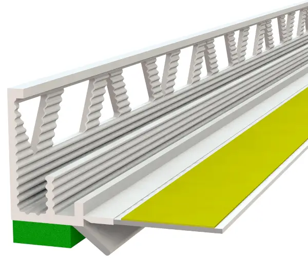 Putz/Schutzleiste 10mm,außen GRÜN,DL,ES, 2,5lfm/Sta 60Sta/Kart 21Kart/Pal, Z3772250LO