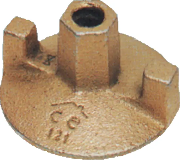 Zweifl. Tellermutter Guss 100mm verzinkt, Z4810121