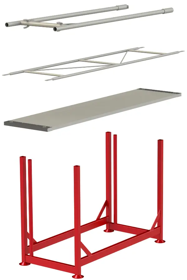 Gerüstpalette lackiert für Rahmen oder Belagsplatten, Z4811030