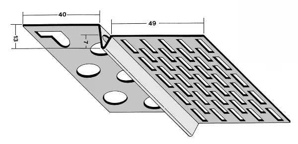 Profil pentru aerisire posterioară 9224 13mm, 2,50 ml/bară, 20 bare/legătură 70leg/palet, Z49224250