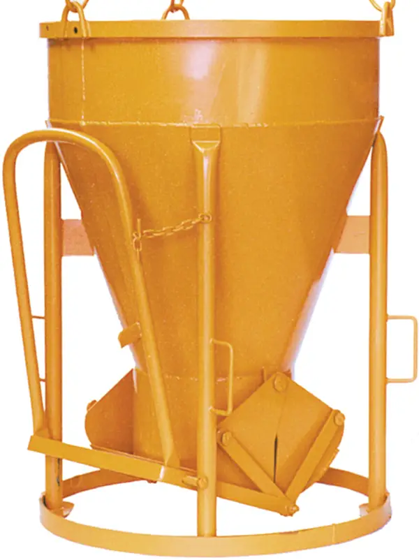 Siloz pentru beton 1013.8, 500l cu lanţ sudat şi manetă, Z5030