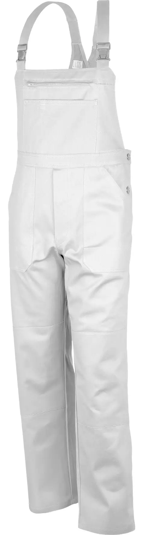 Salopetă cu pieptar, albă, 240g, mărime 56, Z51156G