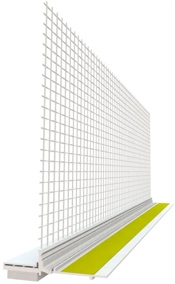 Profil pentru tencuială şi de protecţie, cu ţesătură, 8x8mm, 1,4 ml/bară, UA25 = 35ml, 40 cutii/palet, Z514