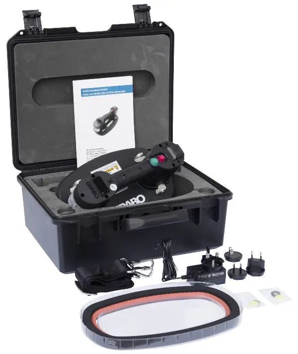 =81= Vakuum-Hand-Verlegegerät FXAH-120-PRO-LIFTER-GREENLINE PROBST m. Manometer, im Koffer, Z58500014