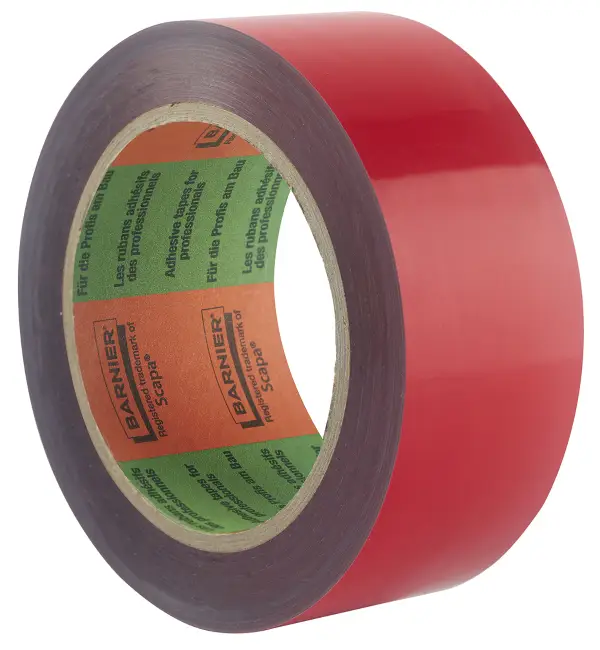 Banda adeziva BARNIER® rosie 50mm x 30m UA36!Nu răspundem pentru resturi!, Z609950