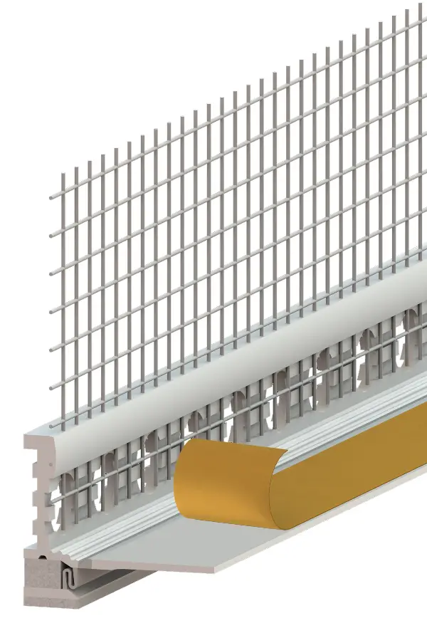 Anputz-Dichtprofil 3D Membran 6mm RENO WDVS-Gewebe 2,4lfm/Sta 25Sta/Kart 40Kart/Pal, Z6470240LO