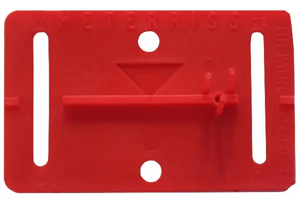 Plachetă de marcaj al cotelor RS21R roşie, autoadezivă, cu pensulă, UA 200 buc./pachet, Z700021RS