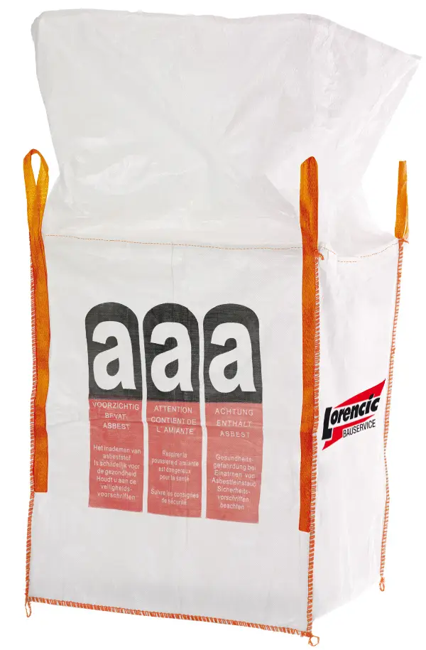 Container de unica folosinta BIG BAG TECTOR® 90x90x110cm, 1000kg, pentru azbest UA120, Z84740