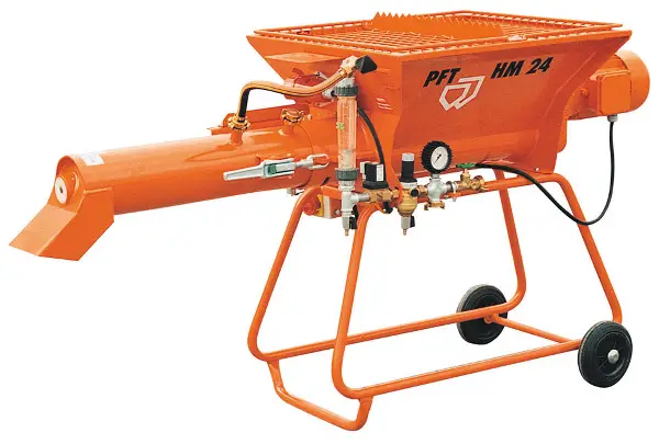 Malaxor PFT HM 24 cu amestecare continuă - cu flanşă de evacuare a mortarului detaşabilă, Z8783