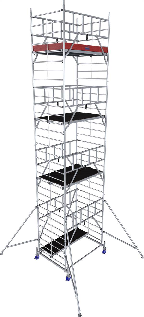 Alu-Rollgerüst KRAUSE® MONTO® PROTEC® XXL Breitaufbau 2,00x1,20m, AH= 9,30m, Z945167