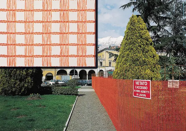 Gard pentru construcţii, marca Austronet, model 350, oranj, lăţime: 120cm, 50 ml/rolă, 35 role/palet, ZA350120