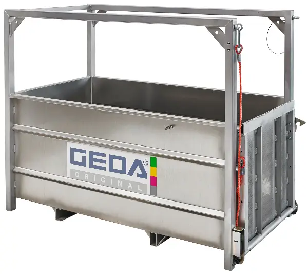 Nacelă pentru GEDA 200Z, dimensiuni interioare: 0,8x1,4x1,1m, cu cheie pentru uşa de asigurare a etajului, ZG29200