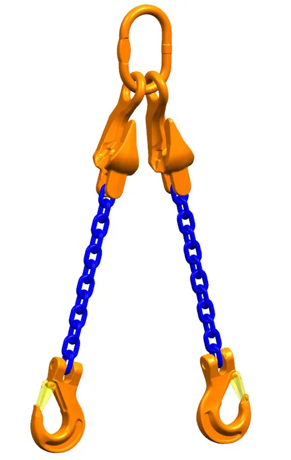 Lant de ridicare cu 2 brate PEWAG 2,0m, lant d=8mm, 3550kg, ajustabil, ZKG83256