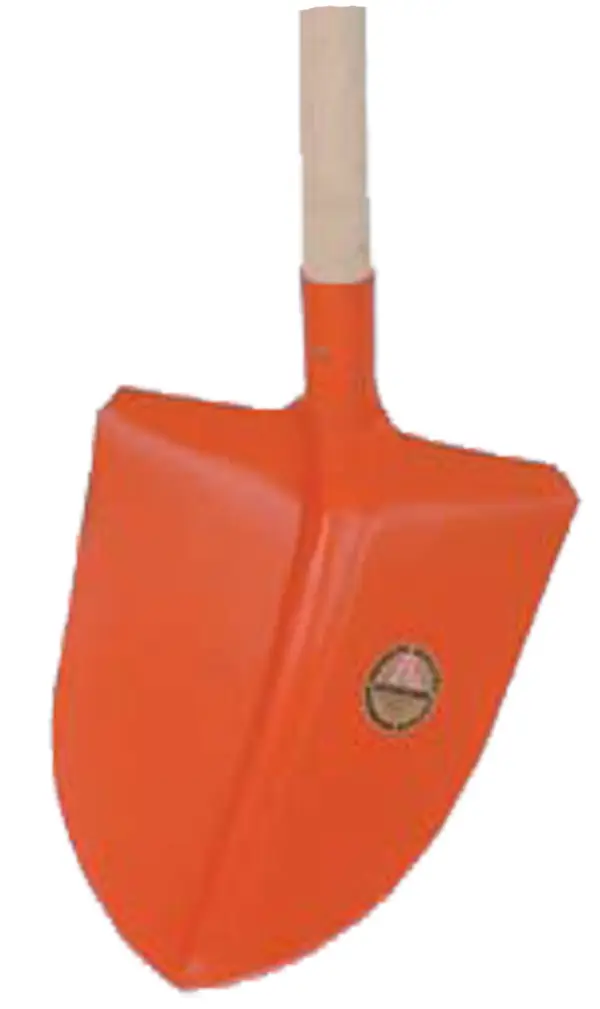 Lopată de împrăştiat/aruncat, 310x290mm, oranj, cu coadă, 130cm UA5, ZL125000