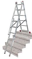Vielzweckleiter Alu KRAUSE® CORDA® 3x6 Sprossen 1,70-3,65m, Treppenf., Gew. 9,0kg, Z033369