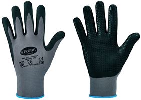 Handschuh Feinstrick HANDAN STRONGHAND®, grau, EN388+EN407, Gr. 11, VPE120, Z061311