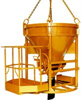Siloz pentru beton 1016H.10 PAM, 750l cu nacelă pentru persoane, cilindric-conic, Z1016H750PAM