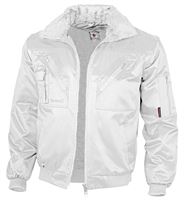 Jachetă pilot QUALITEX, albă, 265 g/m², mărime L, Z23611L