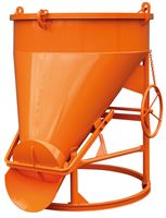Siloz pentru beton 1021H.12, 1000l rotund, cu roată de mână, Z30280
