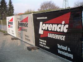 Gard de protecţie vizuală pentru construcţii, 340 x 175cm, imprimare digitală, 21-50 bucăţi, 330g/m², Z34017520