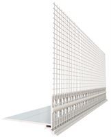 Profil-soclu din PVC, cu ţesătură WDVS de tip PRAKTIKA, 50 x 1mm, 2,5 ml/bară, UA25 = 62,5ml, 40 cutii/palet, Z4039050