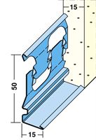 Profil pentru închiderea tencuielii 1214, 15mm, 3 ml/bară, 1 legătură = 75ml, 25 bare/legătură, 60 legături/palet, Z41214300