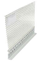 Profil WDVS închidere tencuială, din PVC, ţesătură, 2,5 ml/bară, grosime tencuială 10mm, 25 bare/cut, 109 cut/pal, Z6411250
