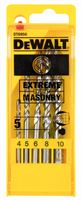 Set de 5 burghie pentru piatră EXTREME DEWALT® 4-5-6-8-10mm, ZDT6956-QZ