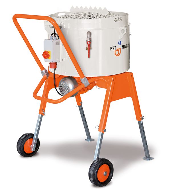 Malaxor cu amestecare forţată PFT MULTIMIX, 2,2kW, 400V, volum: 140 l, volum de amestecare: 80 l, greutate: 148kg, Z00251636