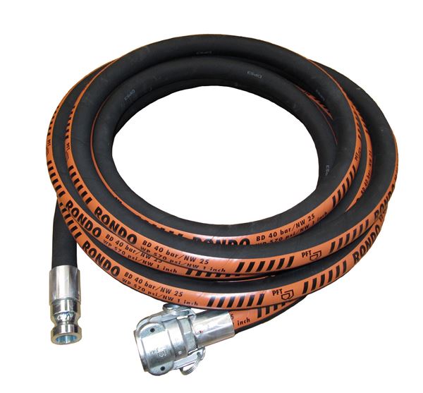 Furtun de presiune PFT Rondo, pentru mortar, O 25mm, 20m, cu cuplaje nerotative, Z021102